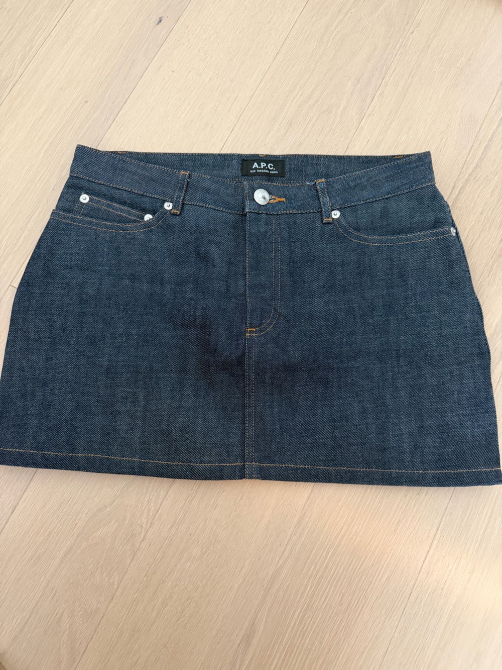 APC mini dark denim skirt size 38